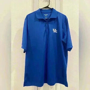 ANTIGUA University of Kentucky Blue Men’s Polo Sz M - Worn twice